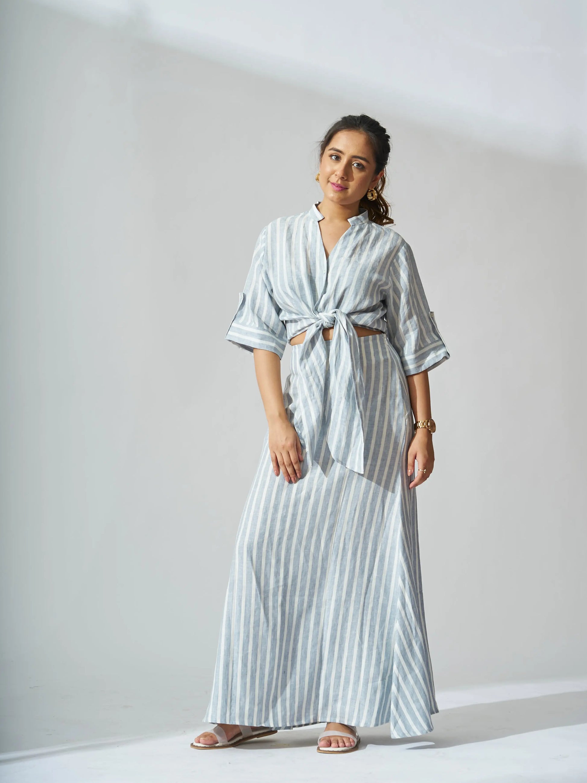 Knot and Flow Linen Co-ord Set Risate