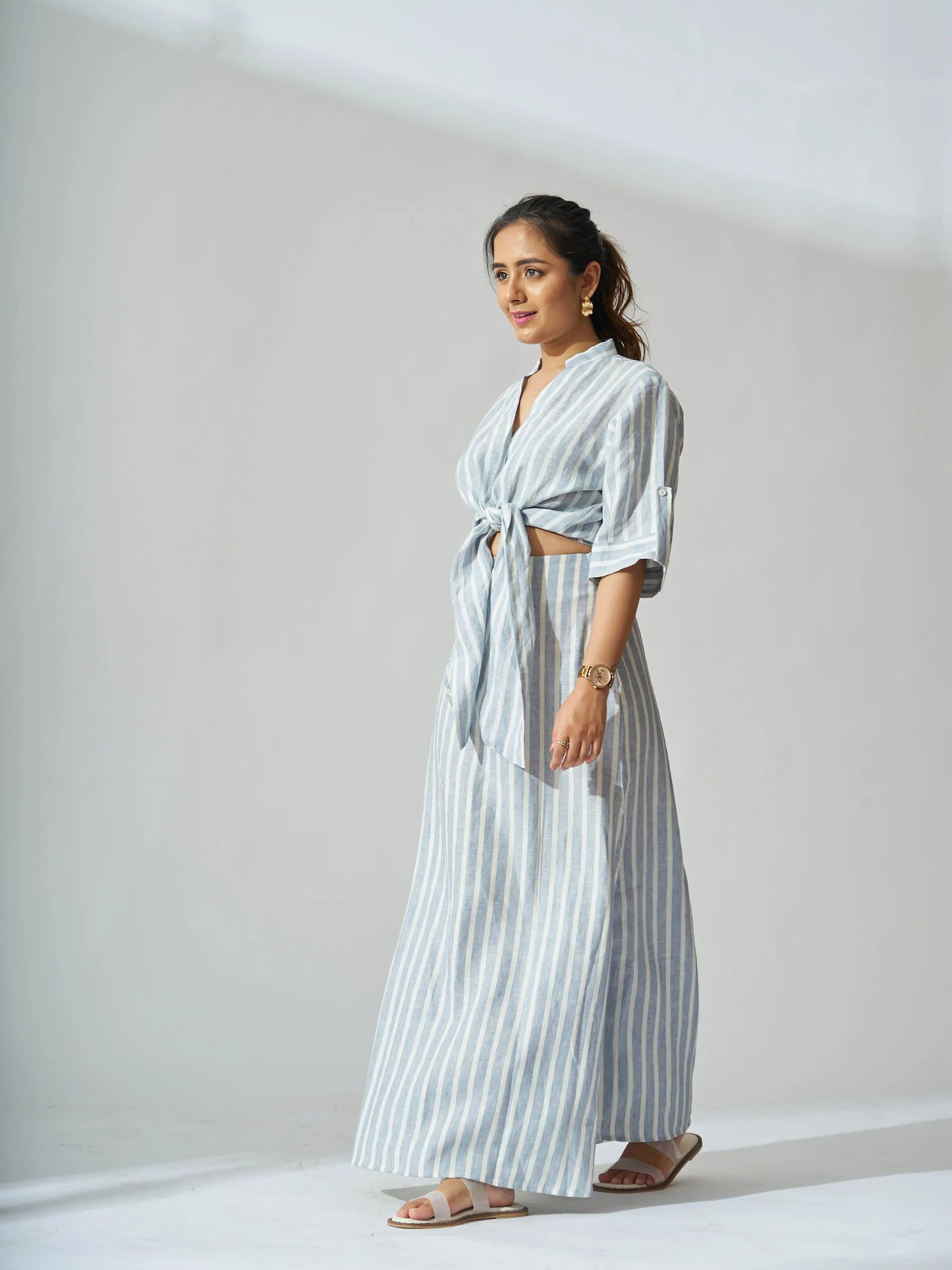 Knot and Flow Linen Co-ord Set Risate