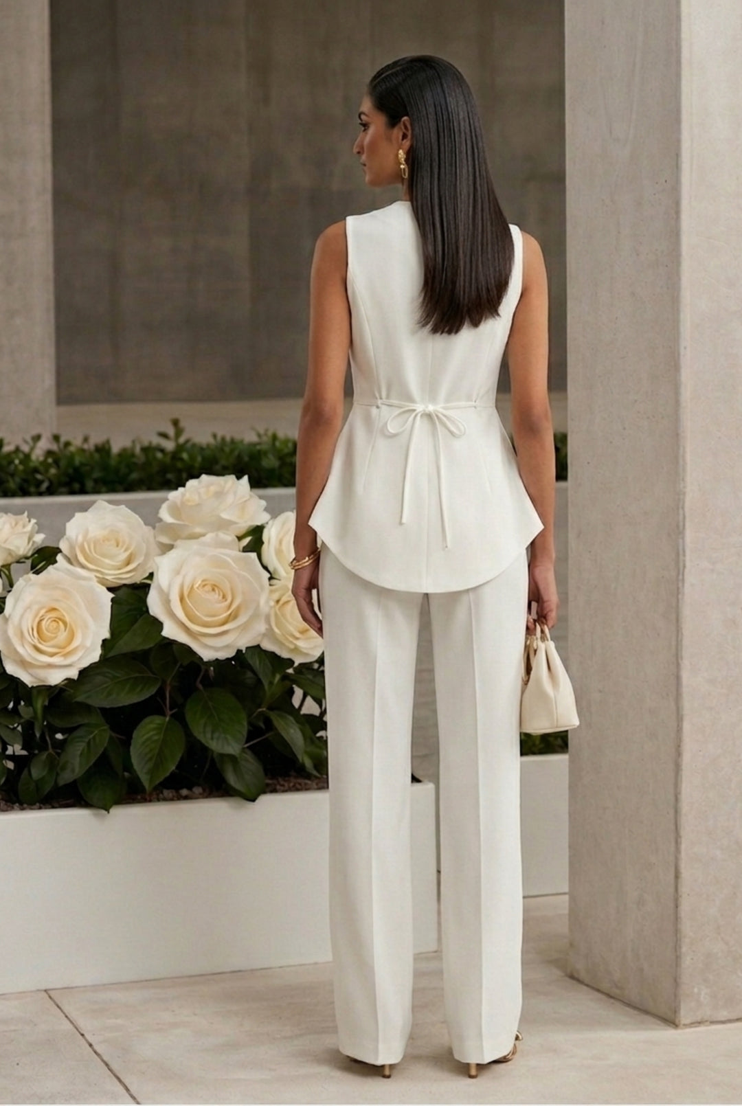Aurelia Peplum Vest Co-ord Set - Risate