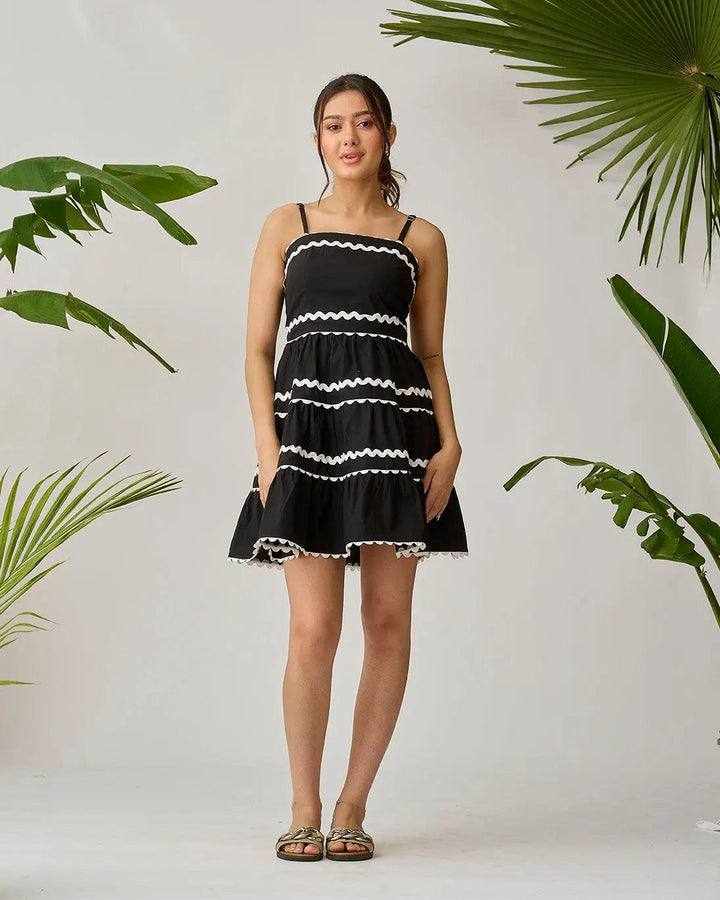 Blossom Triple Layer Lace Mini Dress - Risate