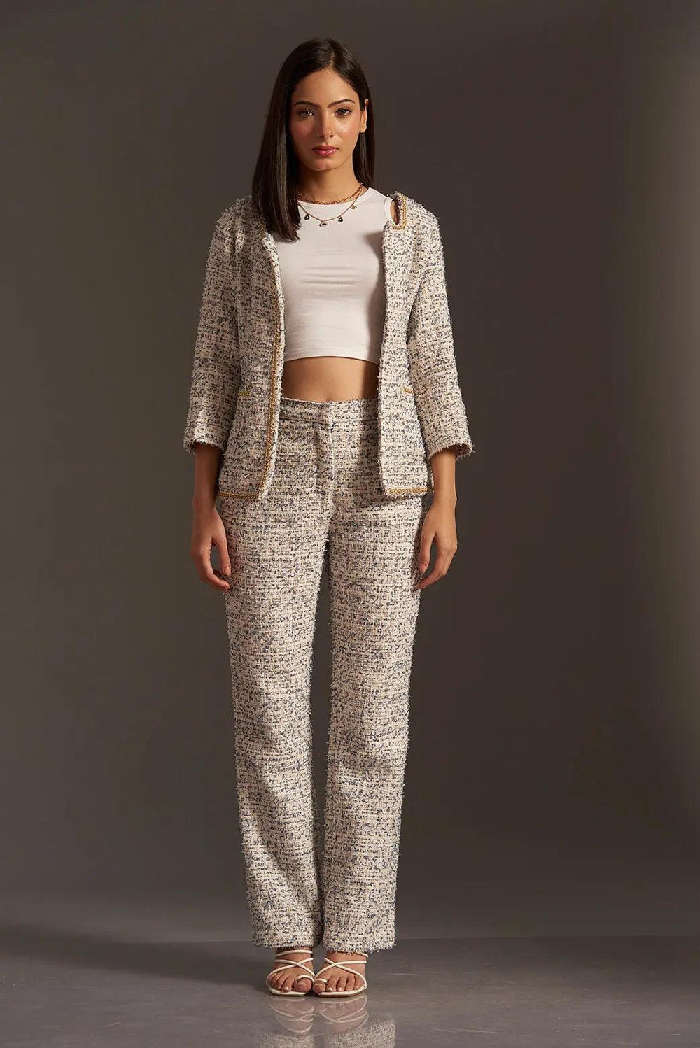 British Tweed Blazer with Pants - Risate