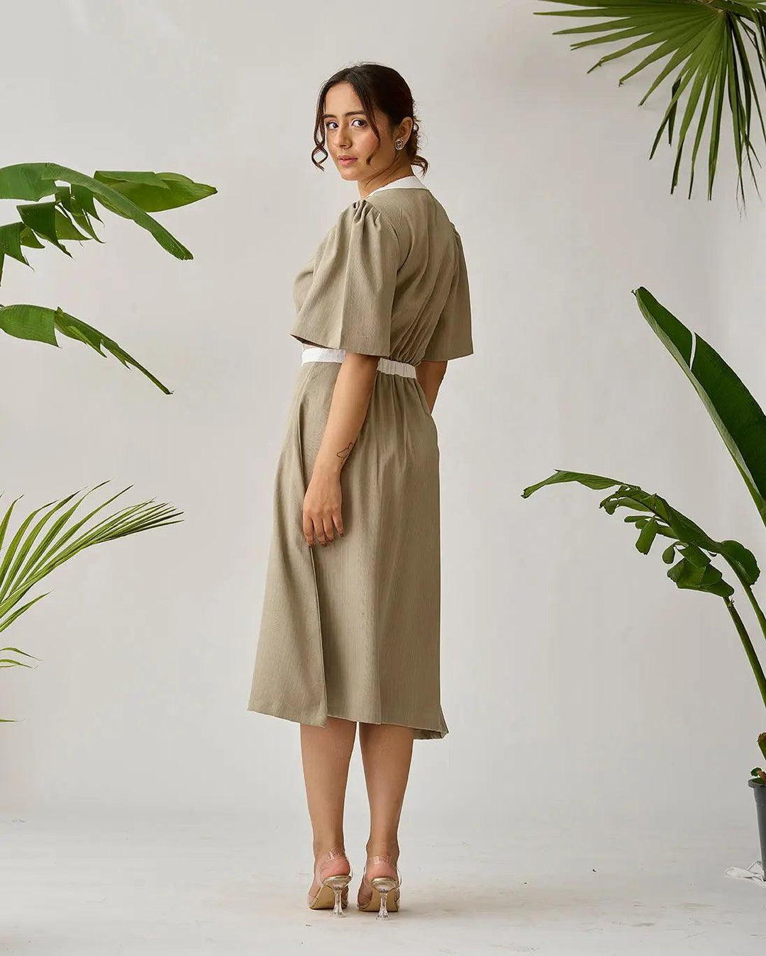 Chic Harmony Two Tone Midi Dress - Risate