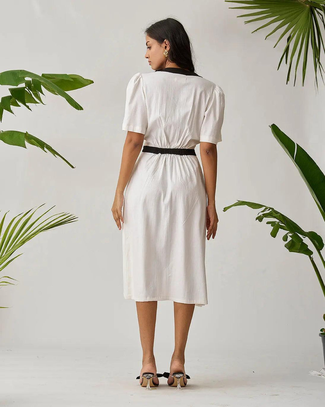 Chic Harmony Two Tone Midi Dress - Risate