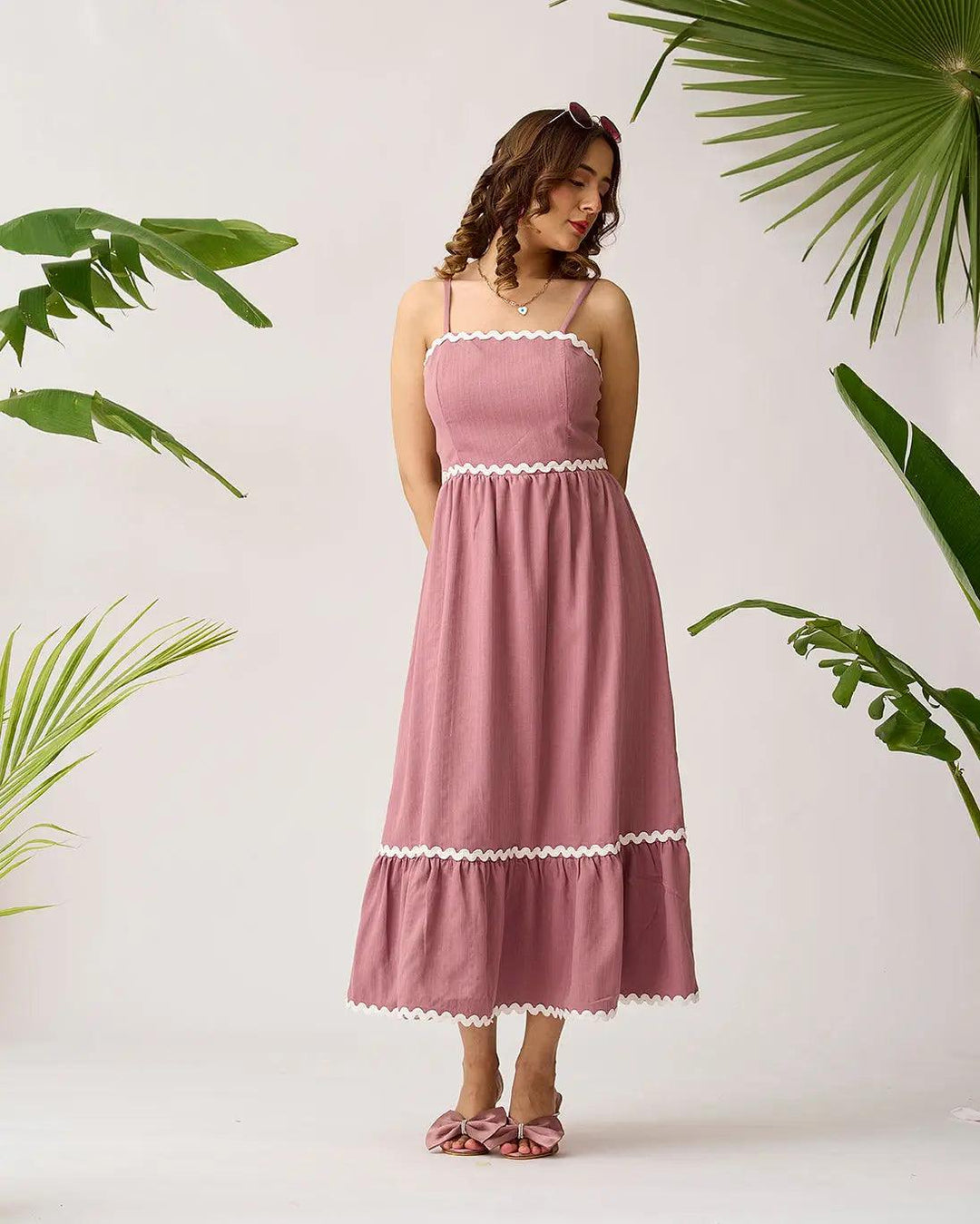 Coastal Breeze Lace Overlay Dress - Risate
