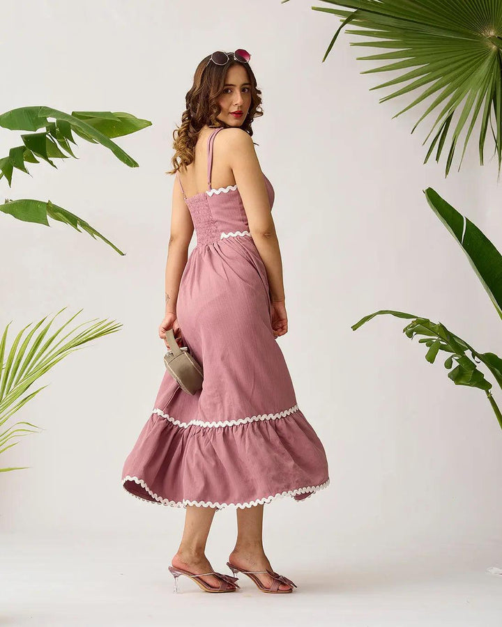 Coastal Breeze Lace Overlay Dress - Risate