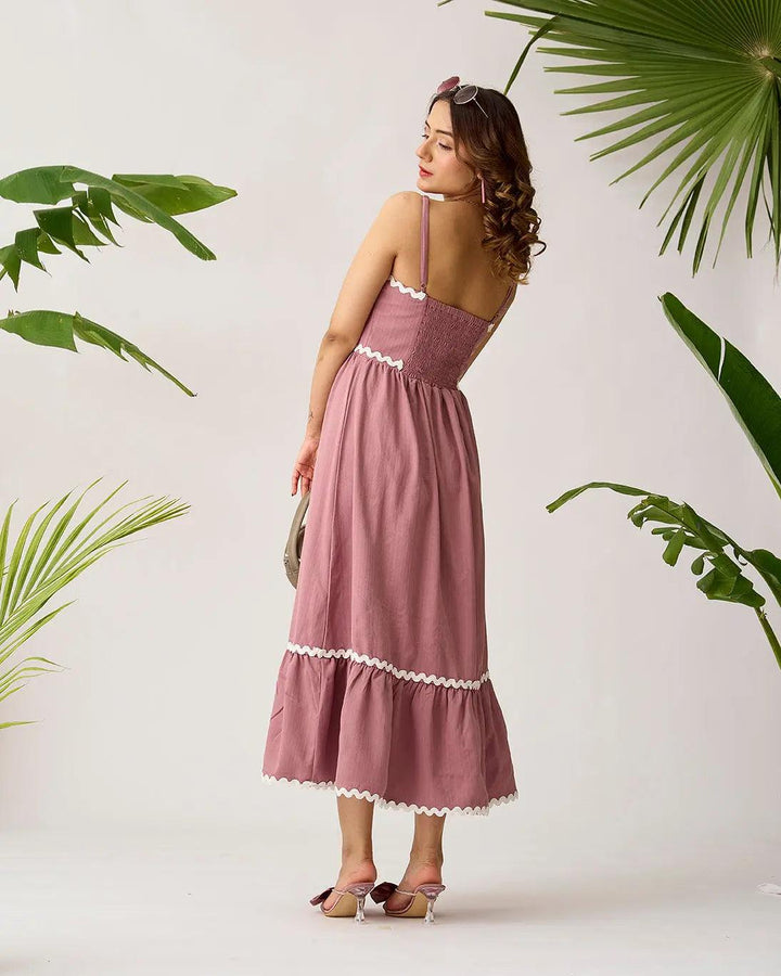 Coastal Breeze Lace Overlay Dress - Risate