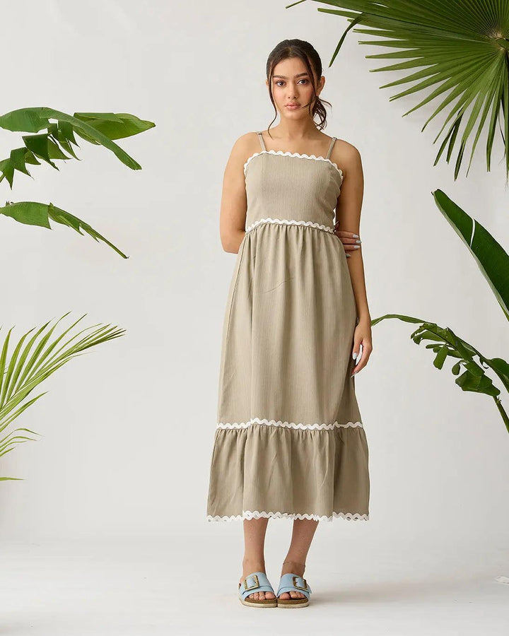 Coastal Breeze Lace Overlay Dress - Risate