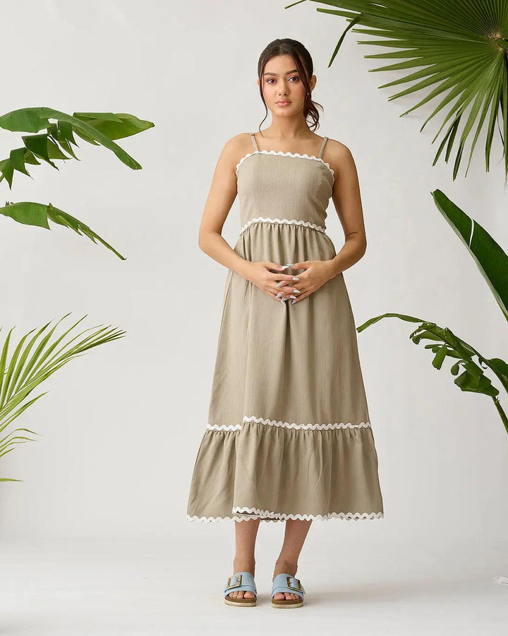 Coastal Breeze Lace Overlay Dress - Risate