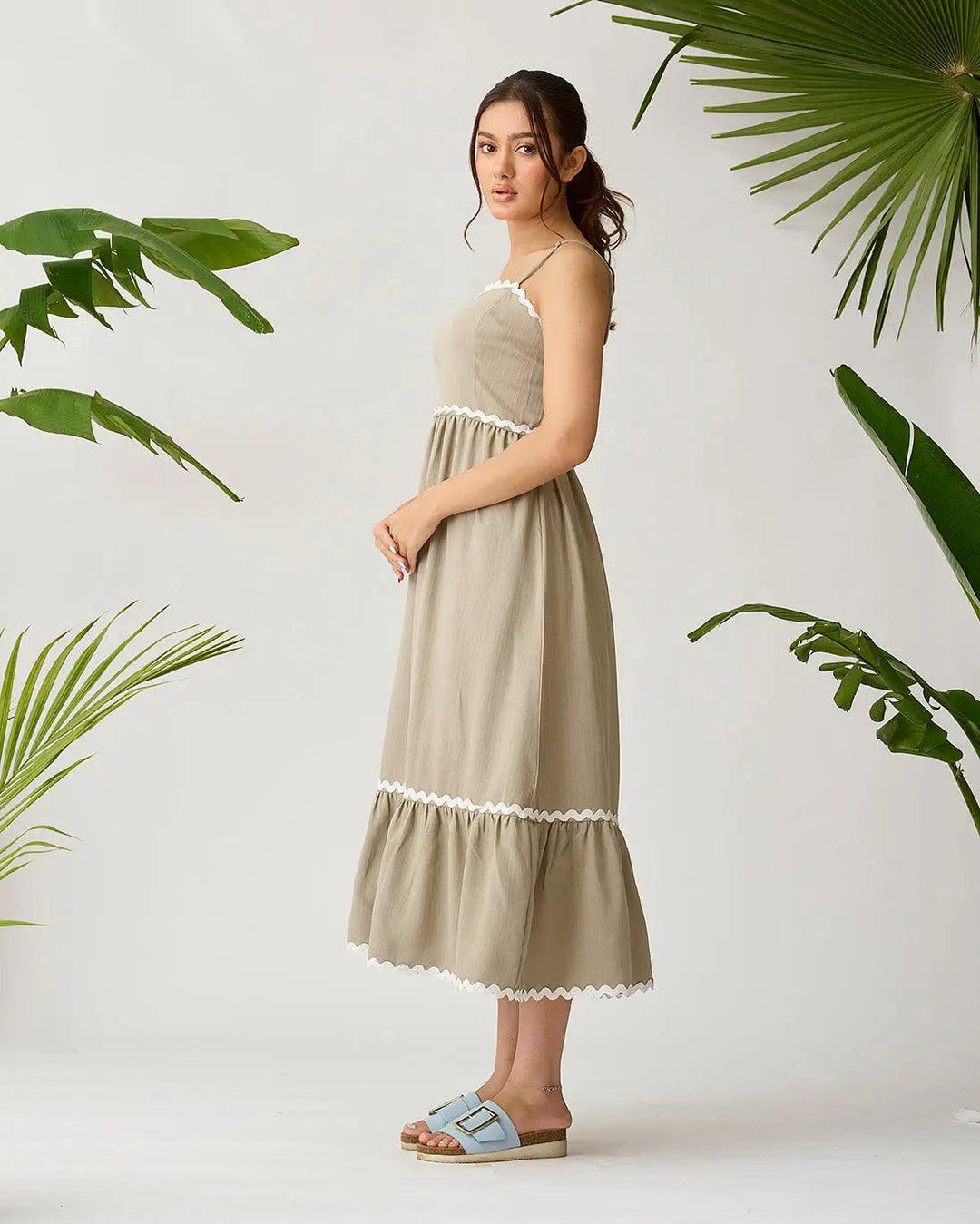 Coastal Breeze Lace Overlay Dress - Risate