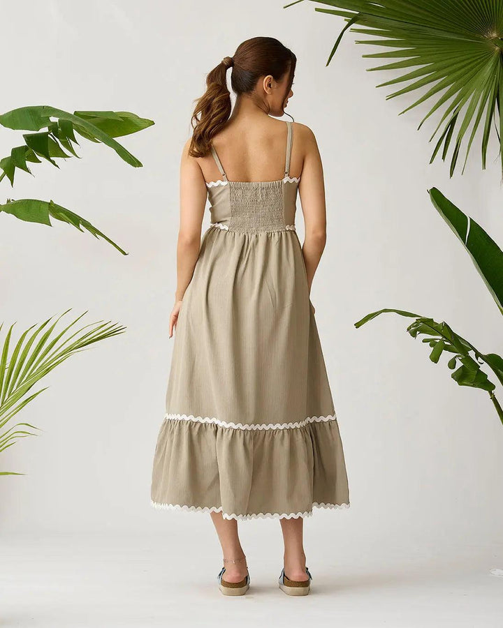 Coastal Breeze Lace Overlay Dress - Risate
