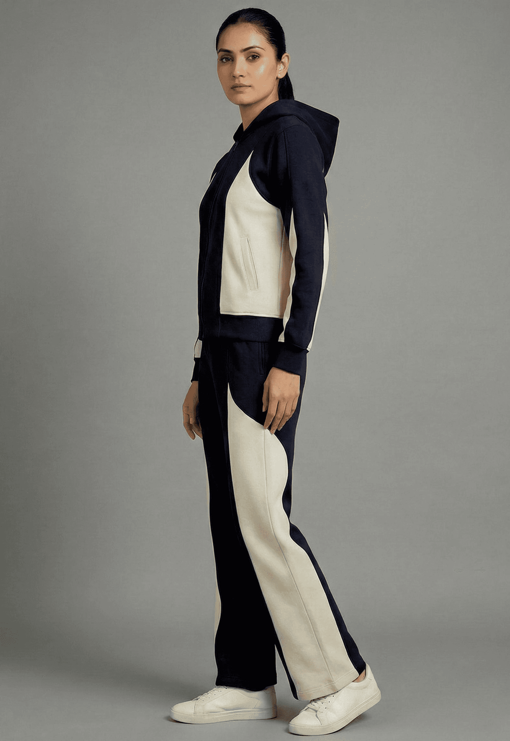 Contrast Panel Fleece Coord Set - Risate