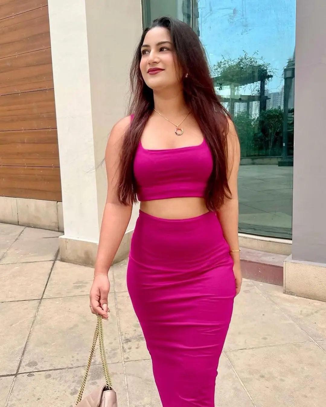 Crop Top and Skirt Co-ord Set - Risate