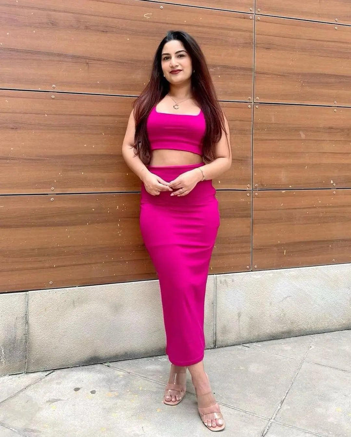 Crop Top and Skirt Co-ord Set - Risate