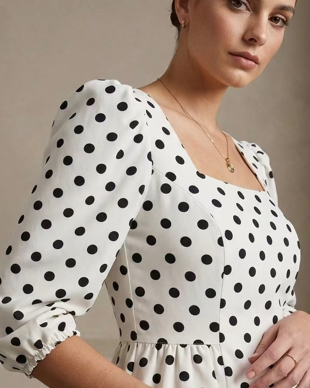 Dottie Peplum Top & Wide-Leg Trouser Set - Risate