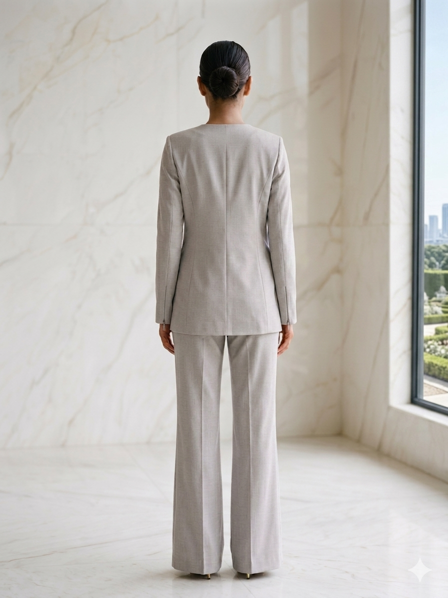 Executive Coastal-Pearl Grey Chic Co-ord - Risate