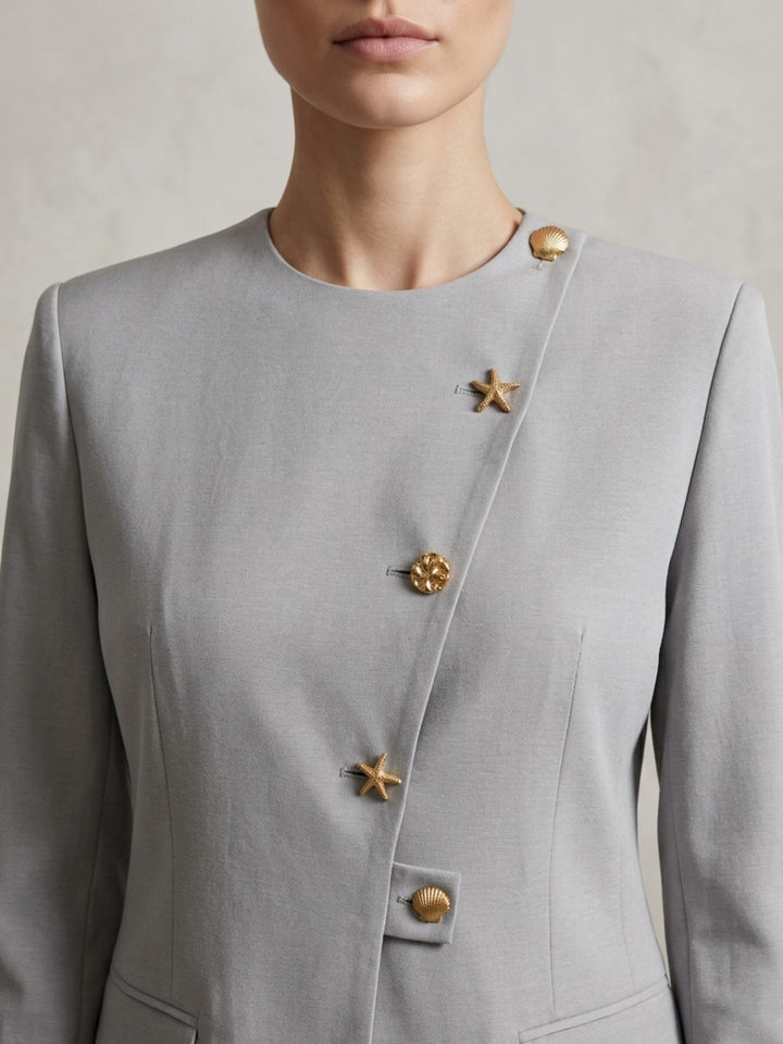Executive Coastal-Pearl Grey Chic Co-ord - Risate