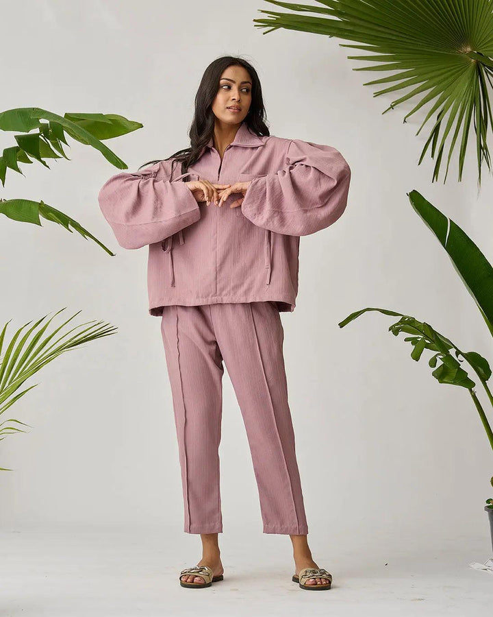 Flight Ready Gathered Sleeve Co-ord Set - Risate
