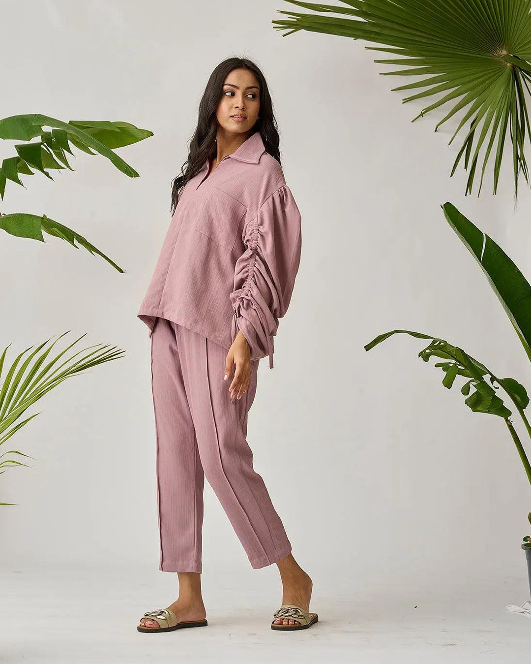 Flight Ready Gathered Sleeve Co-ord Set - Risate