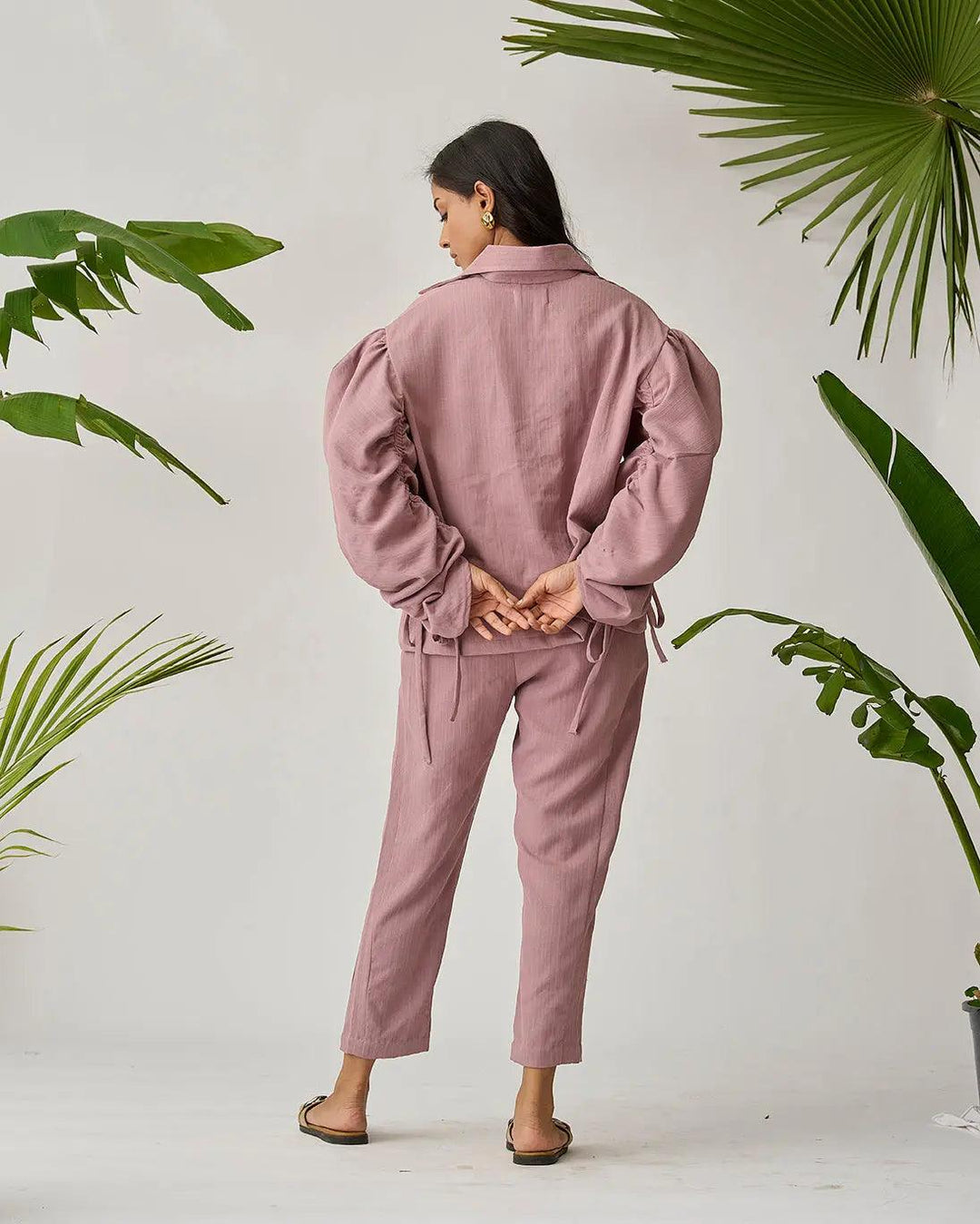 Flight Ready Gathered Sleeve Co-ord Set - Risate