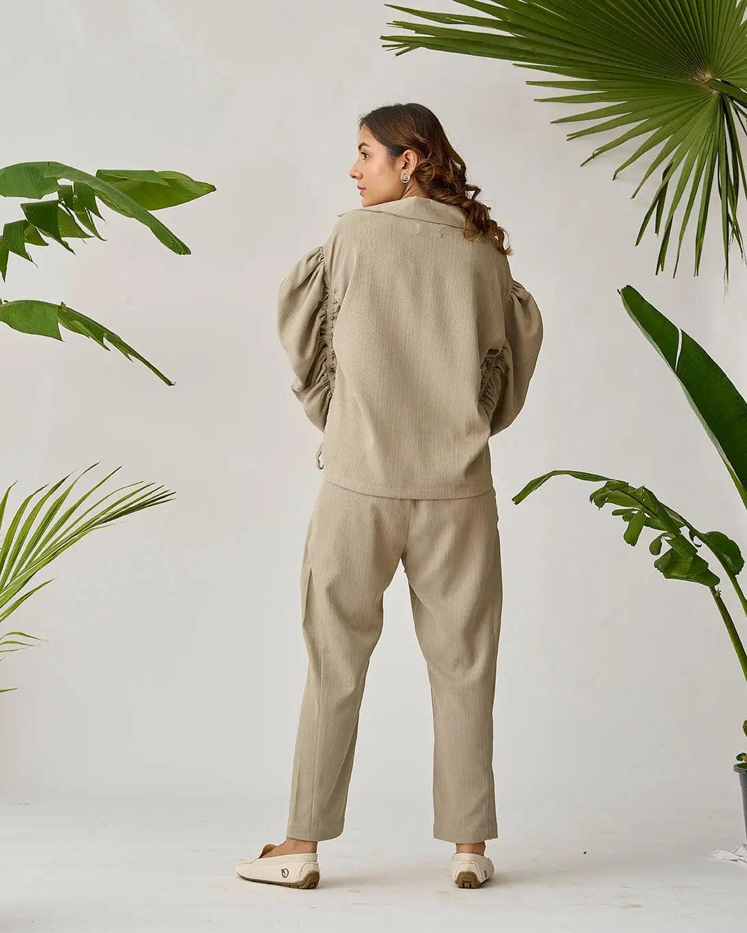 Flight Ready Gathered Sleeve Co-ord Set - Risate