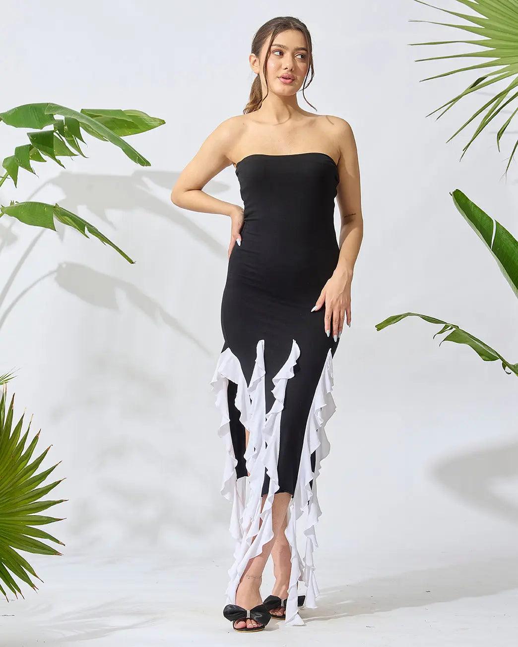Fringe Delight Off-Shoulder Dress - Risate