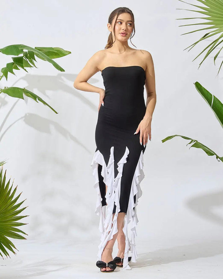 Fringe Delight Off-Shoulder Dress - Risate