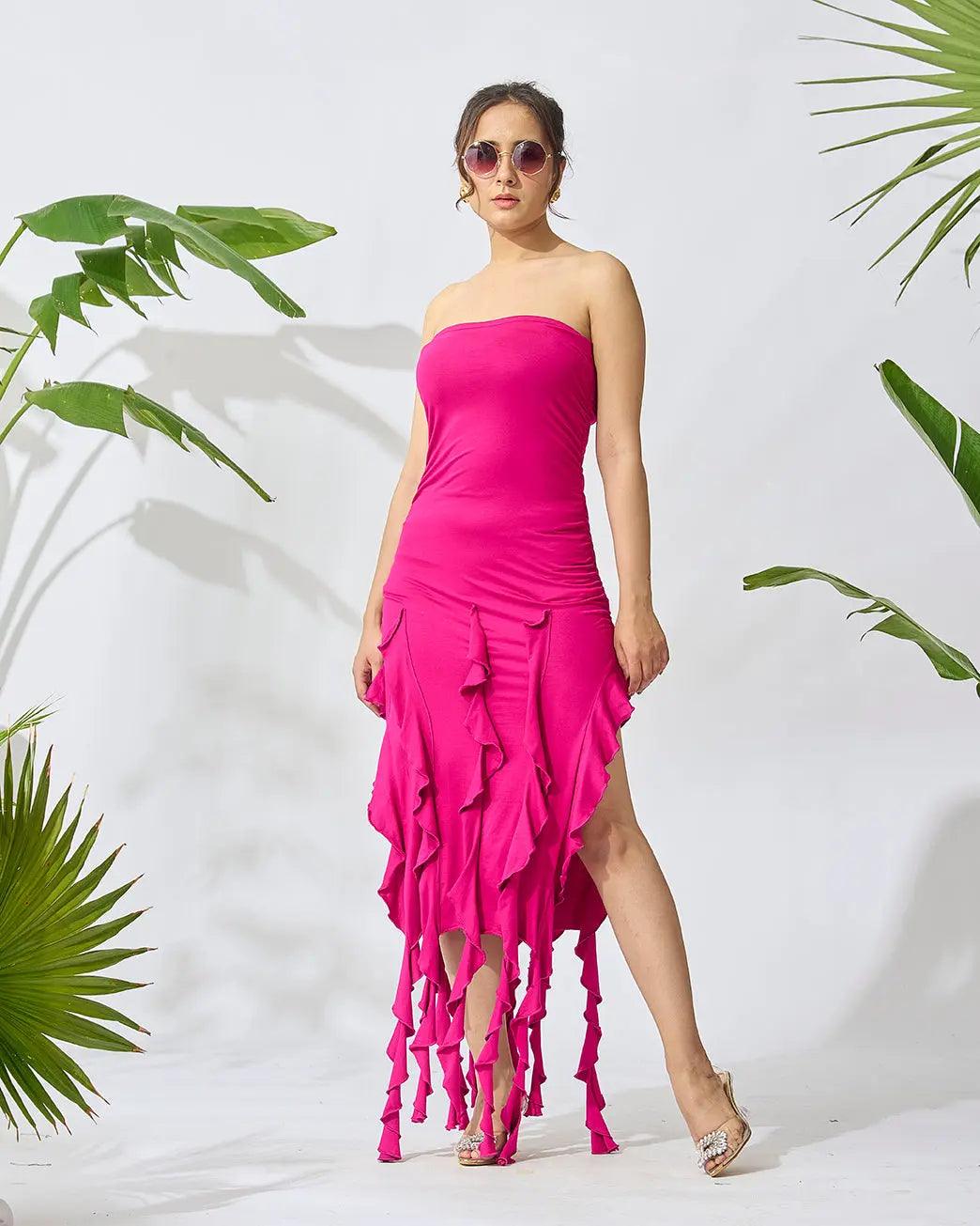 Fringe Delight Off-Shoulder Dress - Risate