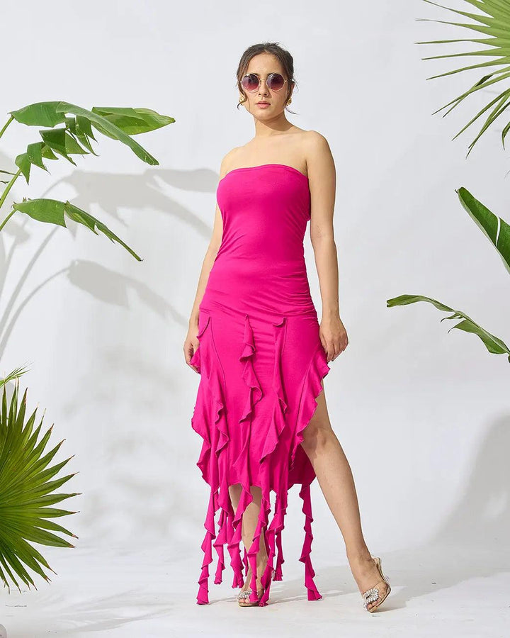 Fringe Delight Off-Shoulder Dress - Risate