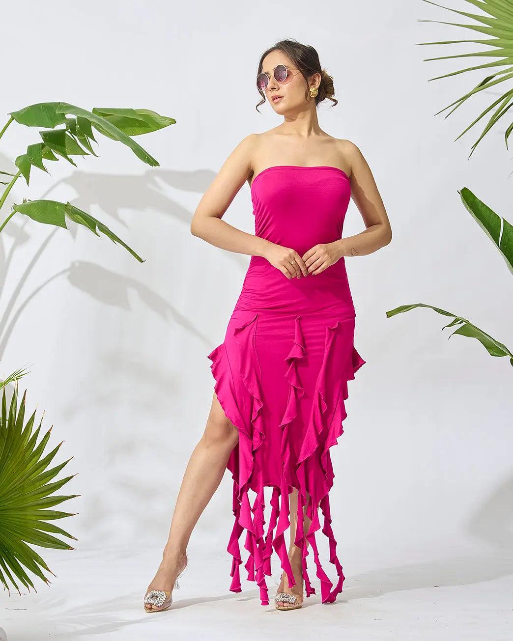Fringe Delight Off-Shoulder Dress - Risate