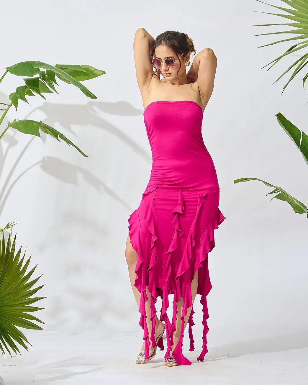 Fringe Delight Off-Shoulder Dress - Risate