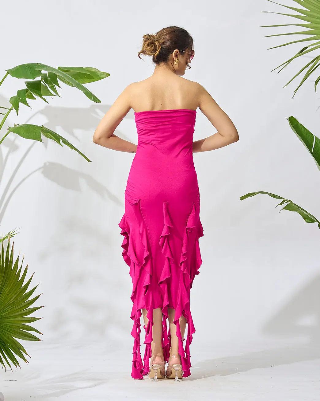 Fringe Delight Off-Shoulder Dress - Risate