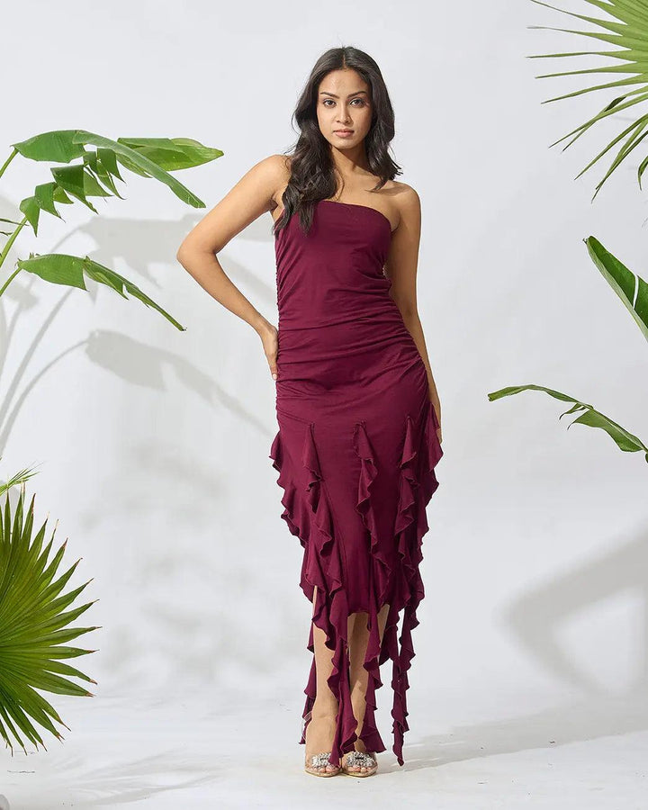 Fringe Delight Off-Shoulder Dress - Risate
