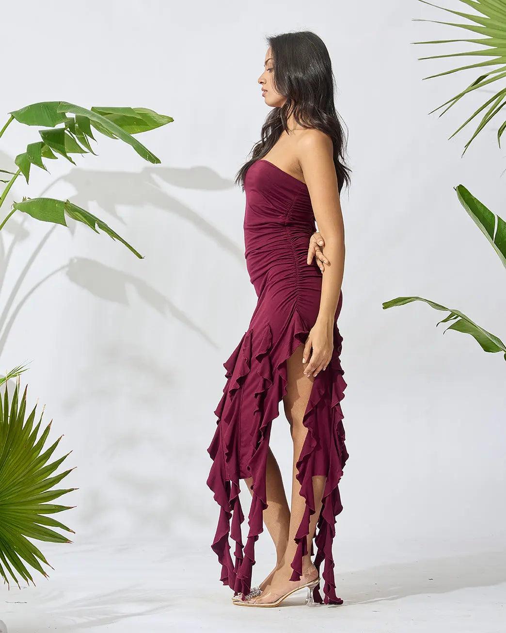 Fringe Delight Off-Shoulder Dress - Risate