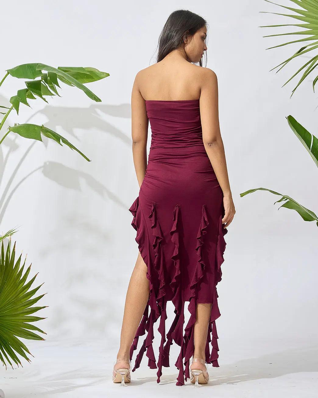 Fringe Delight Off-Shoulder Dress - Risate