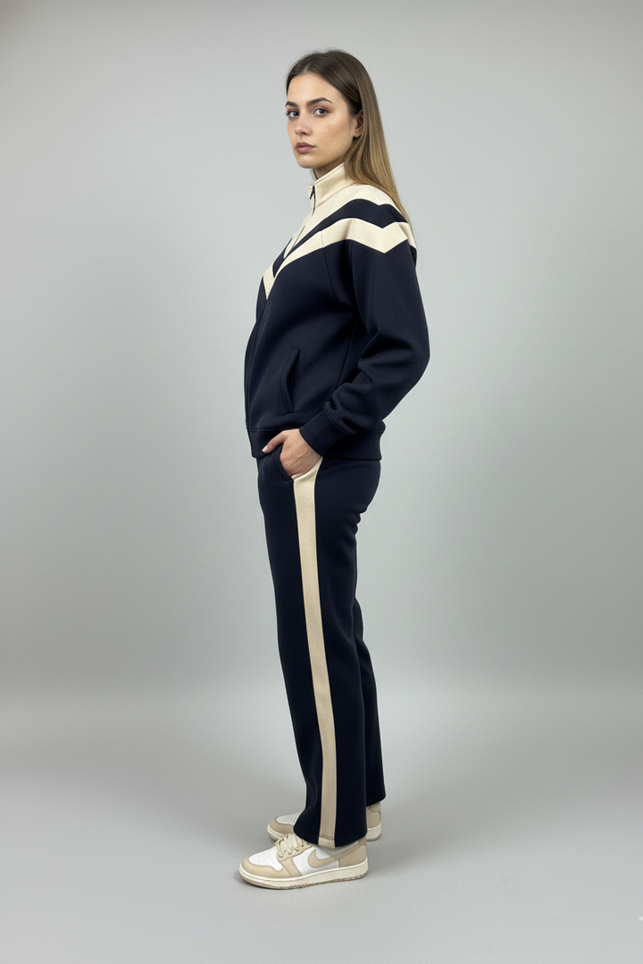 THE HERITAGE V-BLOCK FLEECE CO-ORD SET