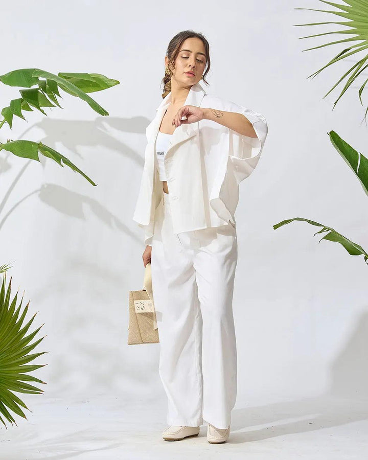 Jet Setter Comfort Linen Blend Co-ord Set - Risate
