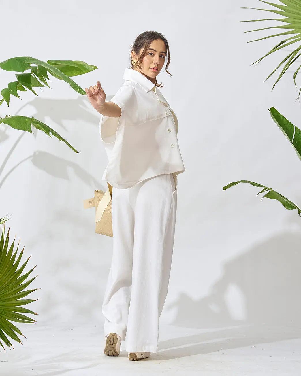 Jet Setter Comfort Linen Blend Co-ord Set - Risate