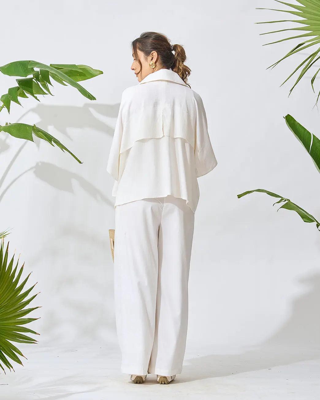 Jet Setter Comfort Linen Blend Co-ord Set - Risate