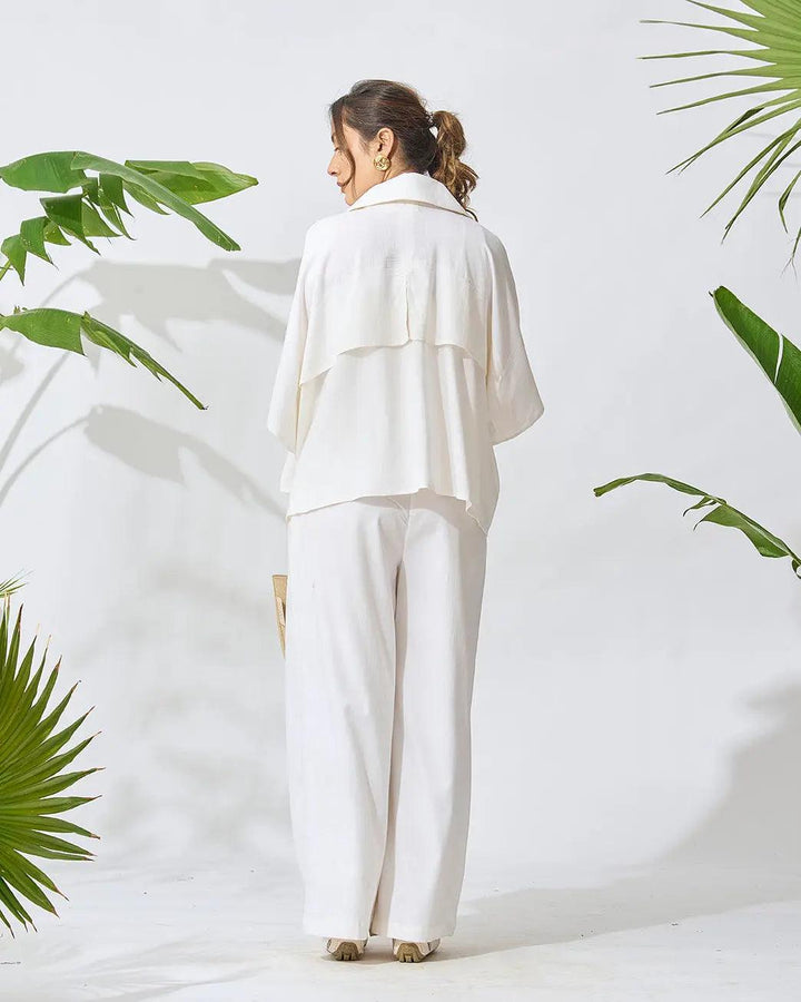 Jet Setter Comfort Linen Blend Co-ord Set - Risate