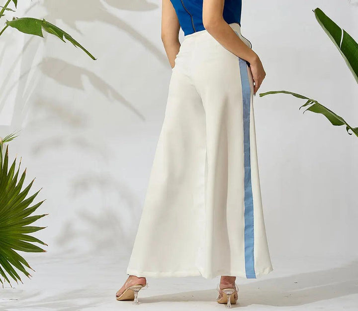 Pure Bliss White Flare Trousers - Risate