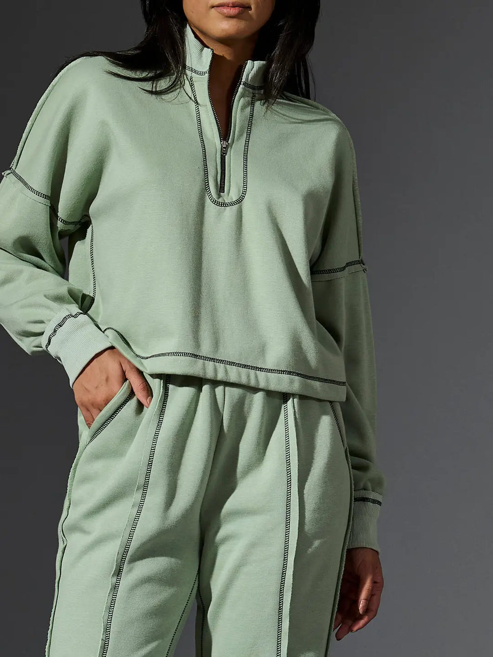 Gorgeous 5 thread top stitch Cotton Fleece co-ords Risate