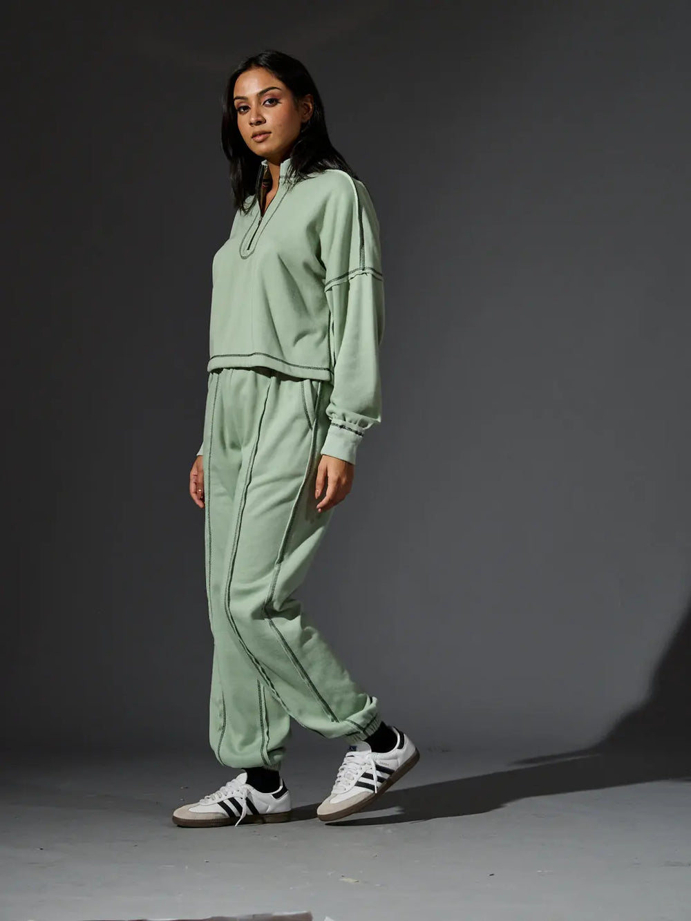 Gorgeous 5 thread top stitch Cotton Fleece co-ords Risate