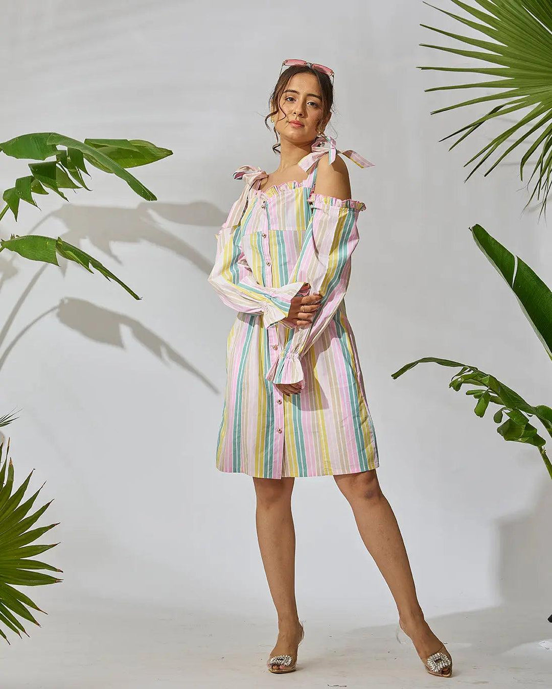 Rainbow Ribbon Mini Dress - Risate
