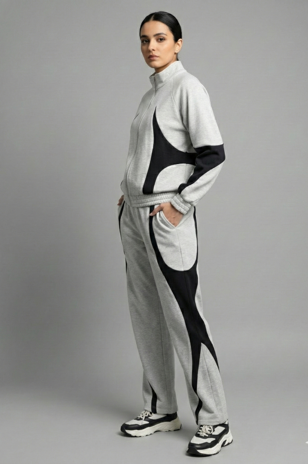 The Vortex Co-ord Set - Heather Grey