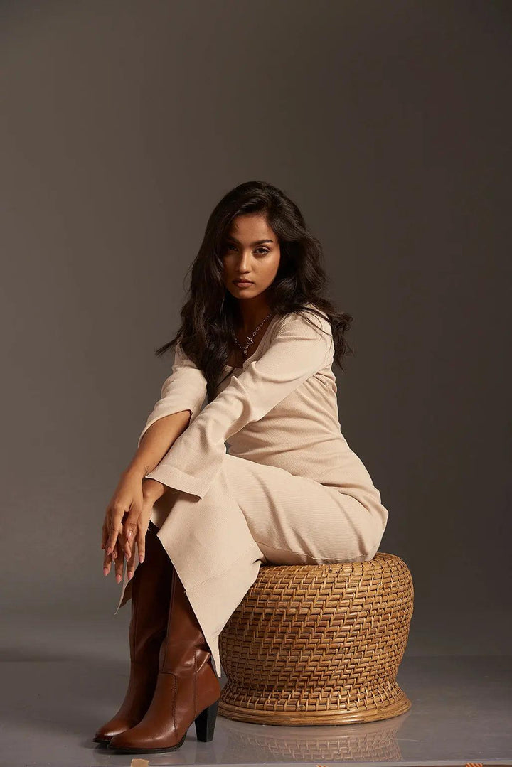 Scoop Neck Bodycon Dress - Risate