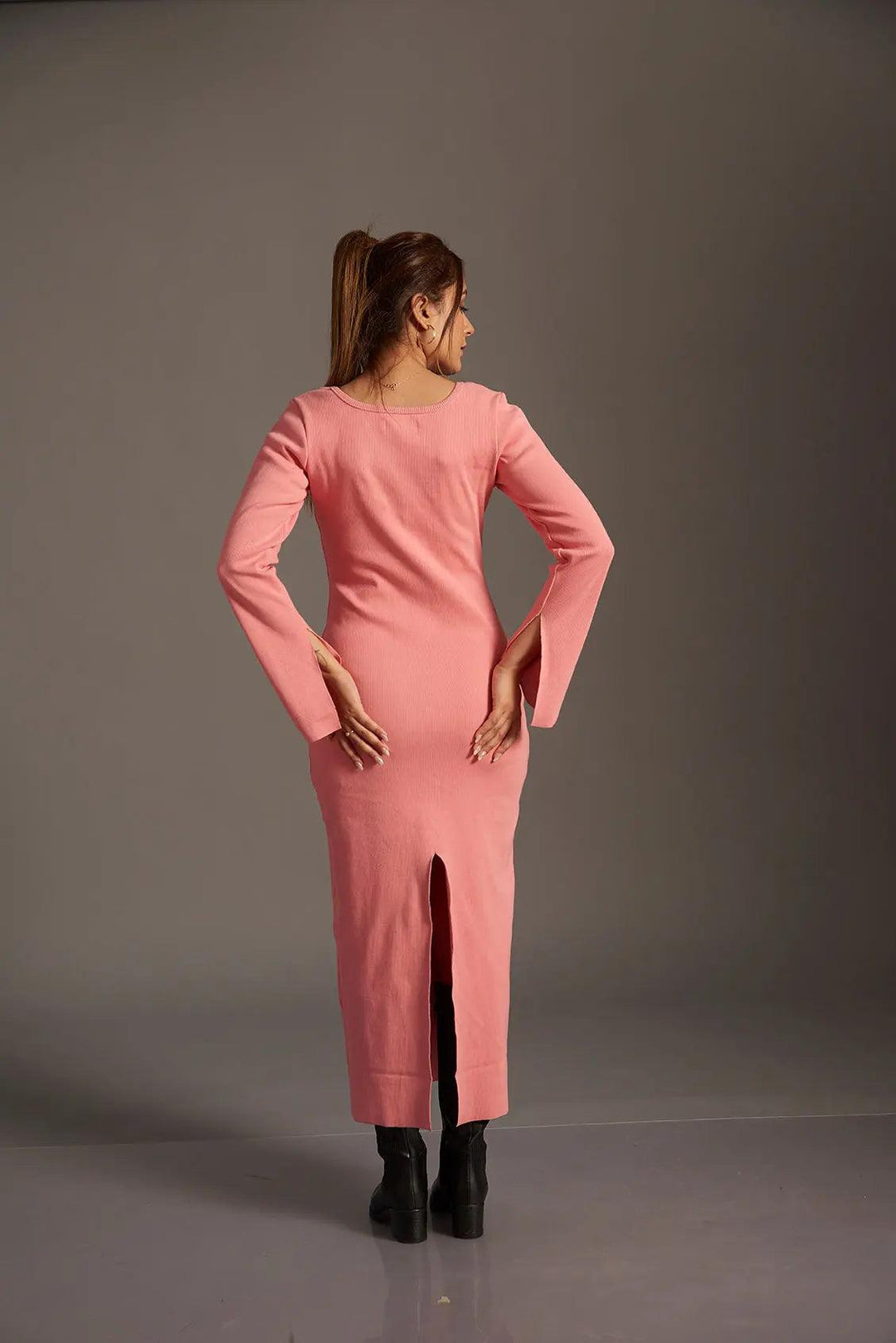 Scoop Neck Bodycon Dress - Risate