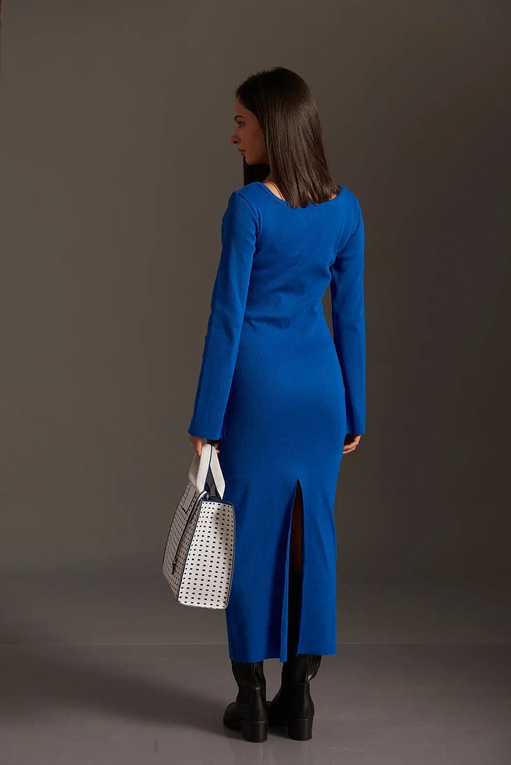 Scoop Neck Bodycon Dress - Risate