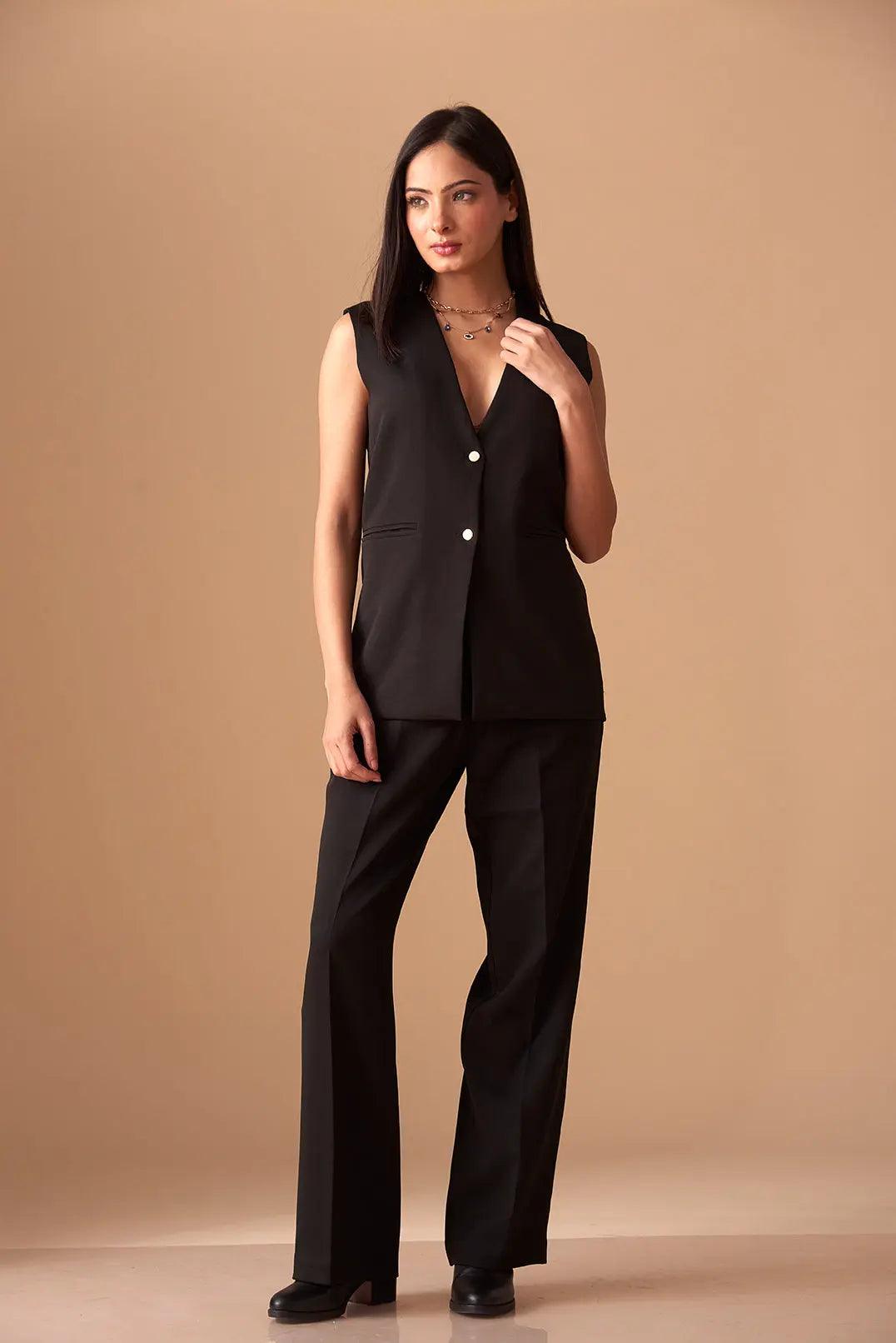 Sharp Blazer Vest with Straight fit Pants - Risate