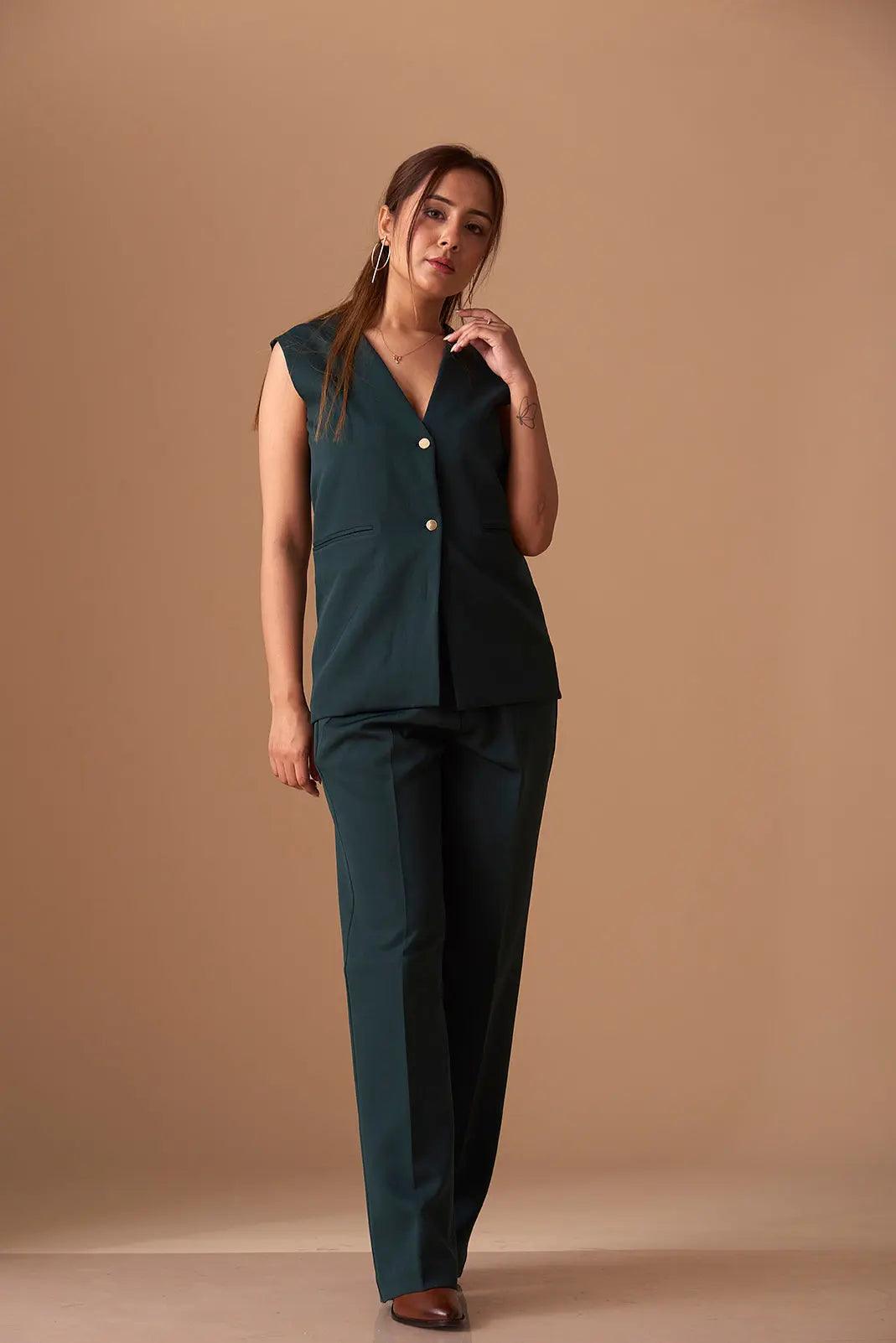 Sharp Blazer Vest with Straight fit Pants - Risate