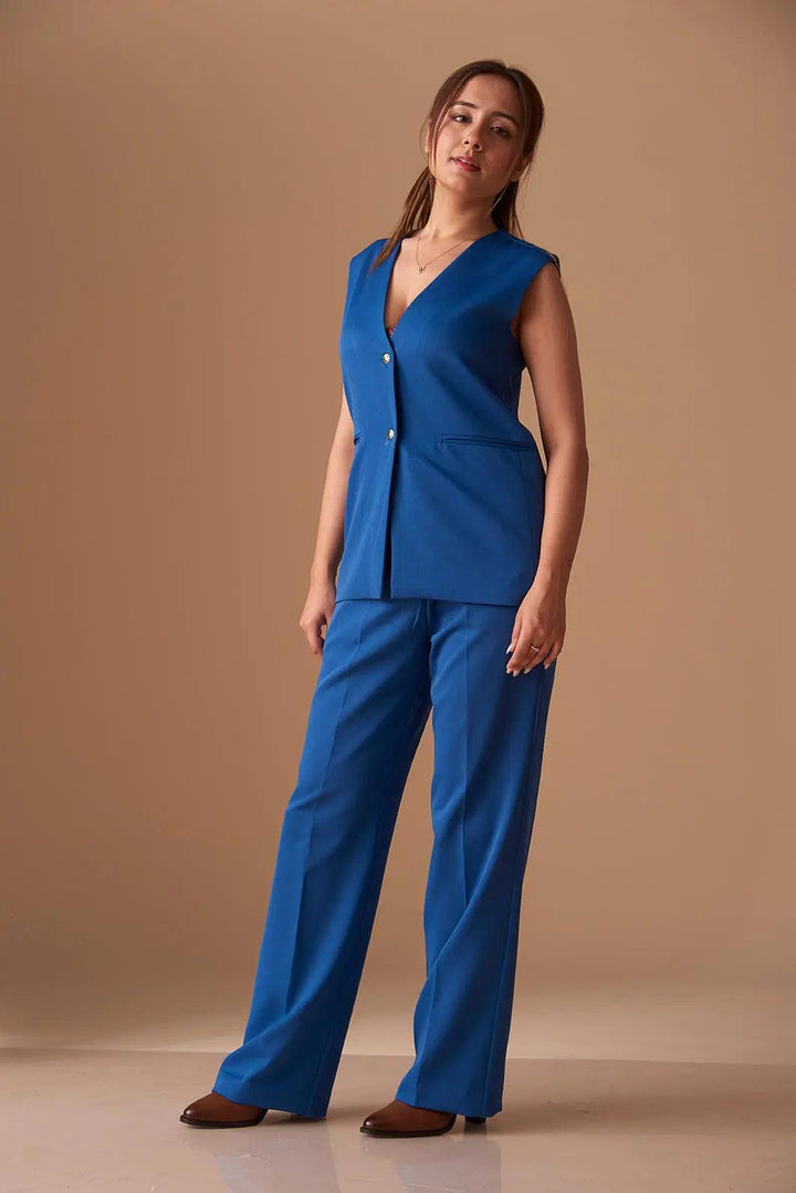 Sharp Blazer Vest with Straight fit Pants - Risate